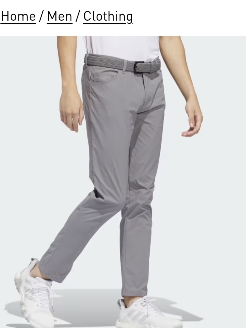Adidas Lightweight Gray Golf  Pants Sz.36x32 NWT